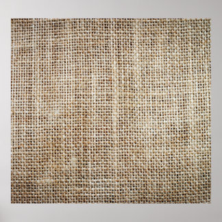Poster Burlap Hessian Arrière - plan Texture