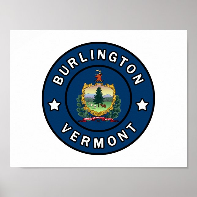 Poster Burlington Vermont (Devant)