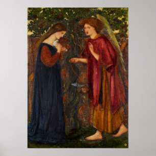 Poster Burne-Jones - Annonciation