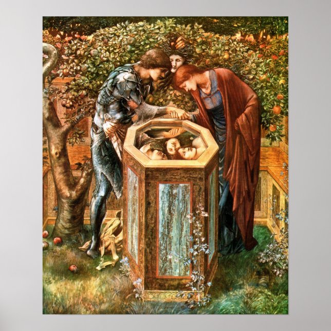 Poster Burne-Jones - Baleful Heads 1885 (Devant)