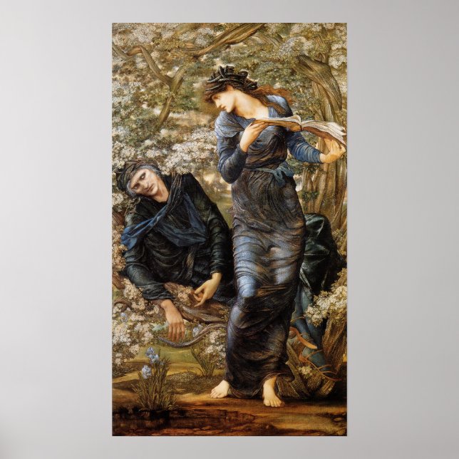 Poster Burne-Jones - Dégage De Merlin (Merlin, Vivian) (Devant)