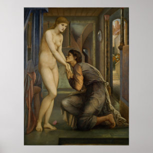 Poster Burne-Jones - Pygmalion, l'âme atteint