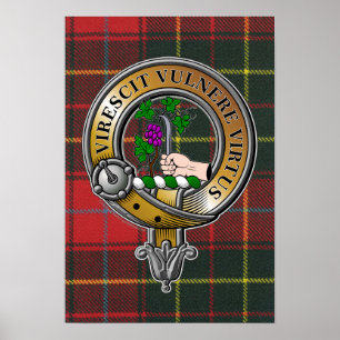 Poster Burnett Tartan & Badge