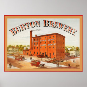 Poster Burton Brewing Company ~ Publicité Vintage
