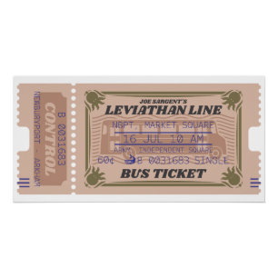 Poster Bus intérieur de la ligne Leviathan
