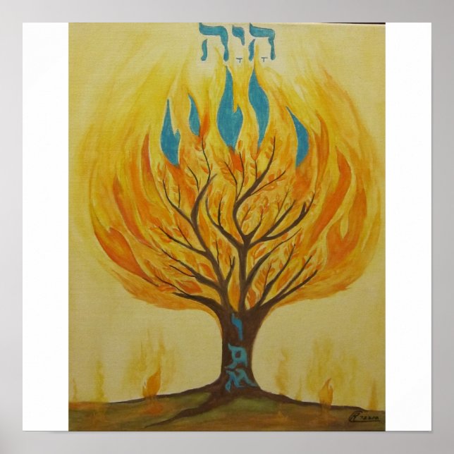 Poster Bush en feu (Devant)