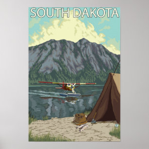 Poster Bush FishingSouth plat Dakota