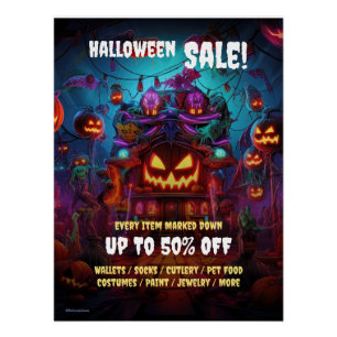 Poster Business Halloween Party Vente Promotionnel 2 Post