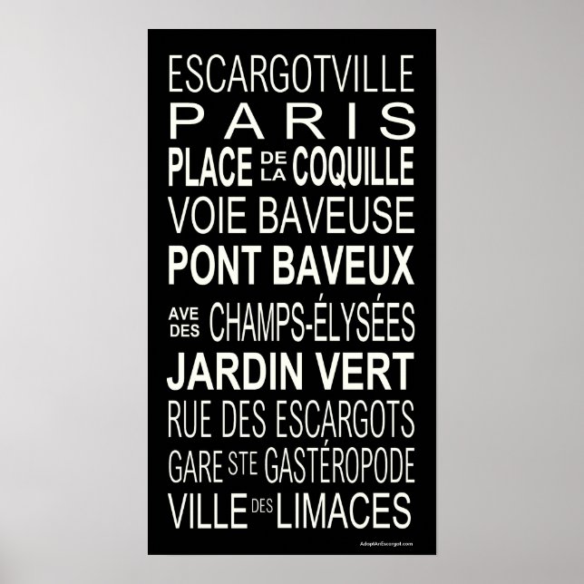 Poster Busroll.Escargot (Devant)