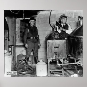 POSTER BUSTE D'ALCOOL ILLÉGAL D'INTERDICTION DU MINNESOTA