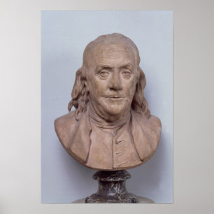 Poster Buste de Benjamin Franklin 1778