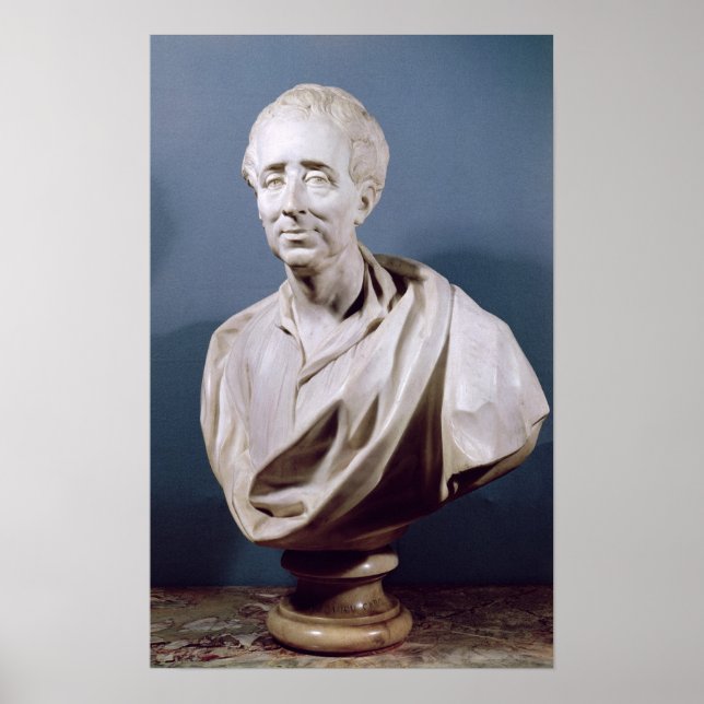 Poster Buste de Charles de Secat Baron de (Devant)
