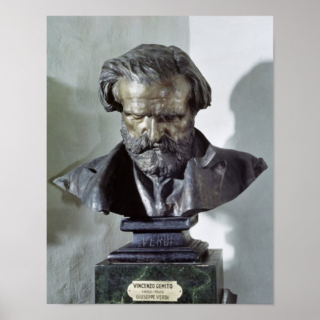 Poster Buste de Giuseppe Verdi (Devant)