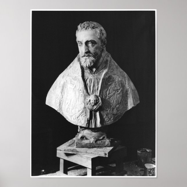 Poster Buste de portrait de François d'Escoubleau (Devant)