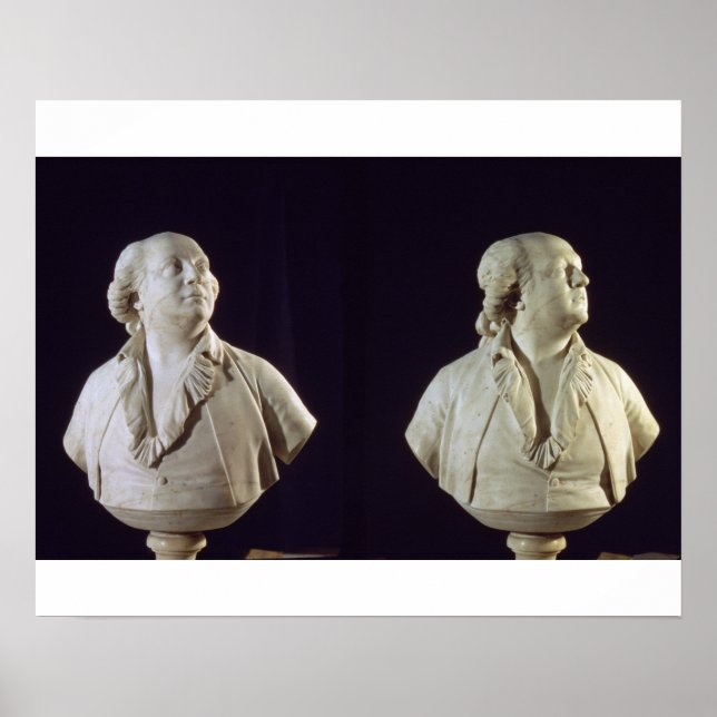 Poster Buste de portrait de Giuseppe Balsamo (1743-95), c (Devant)