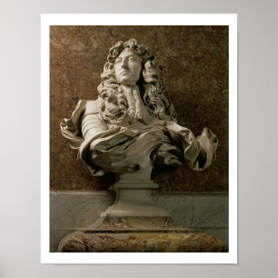 Poster Buste de portrait de Louis XIV (1638-1715), 1665,