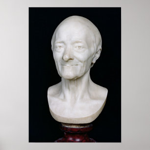 Poster Buste de Voltaire sans sa perruque, 1778