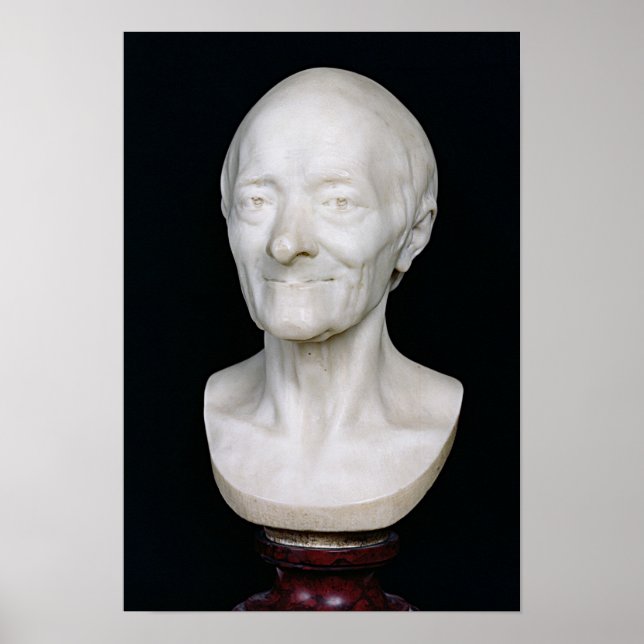 Poster Buste de Voltaire sans sa perruque, 1778 (Devant)