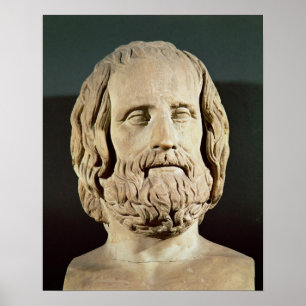 Poster Buste d'Euripides