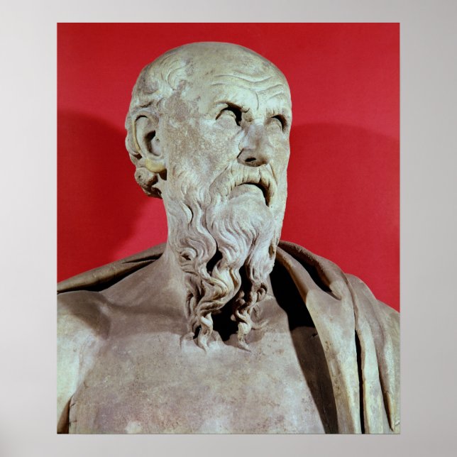 Poster Buste d'Hesiod (Devant)