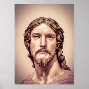 Poster BUSTE DU CHRIST SAUVEUR par MICHELANGE 2026__