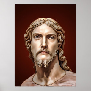 Poster BUSTE DU CHRIST SAUVEUR par MICHELANGE 2026__