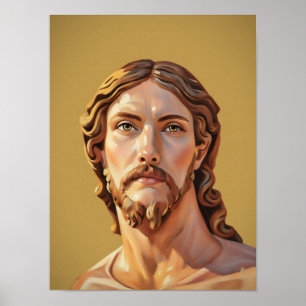 Poster BUSTE DU CHRIST SAUVEUR par MICHELANGELO 2026__