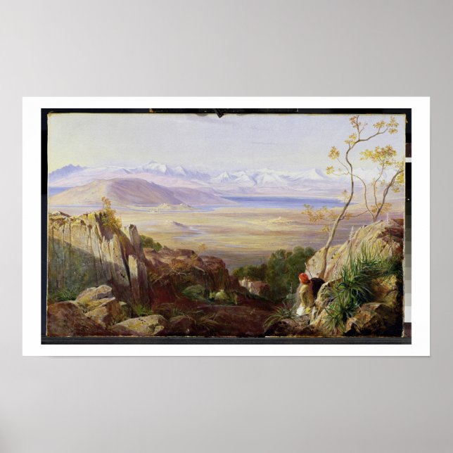 Poster Butrinto, Albanie (huile sur toile) (Devant)
