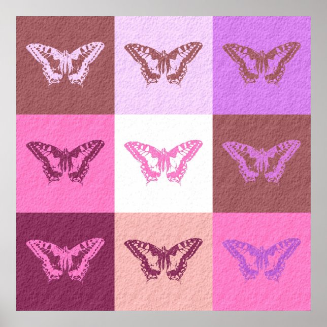 Poster Butterfly Art Graphic (Devant)