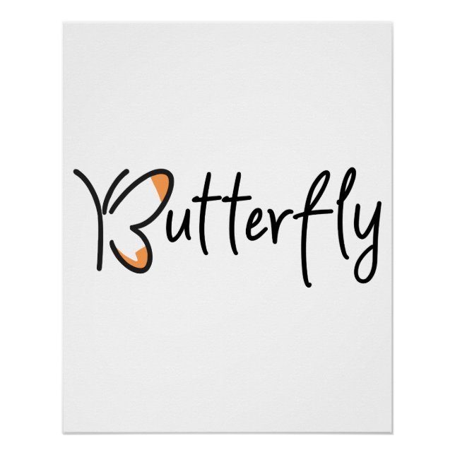 Poster Butterfly Graphic Design, Butterfly (Devant)