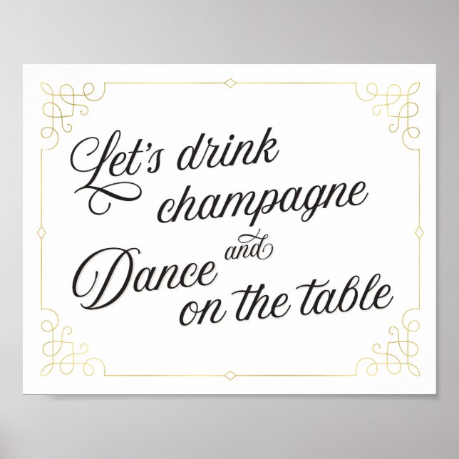 Poster Buvons du champagne & dansons sur l'affiche de la  (Devant)