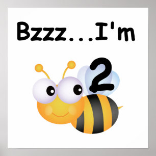 Poster Buzz Bumblebee 2e Anniversaire T-shirts et cadeaux