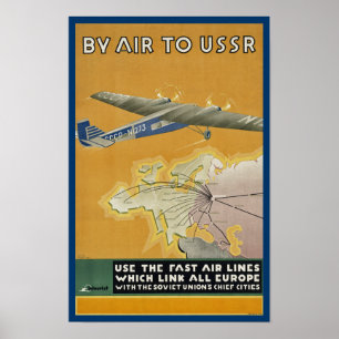 Poster By Air to USSR