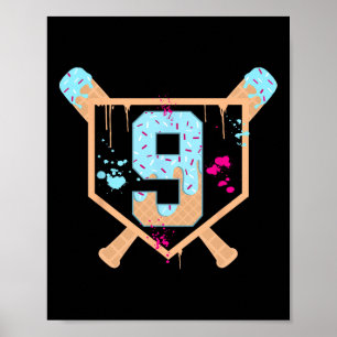 Poster Bysebyll 9 ans de glace goutte 9e anniversaire Bo