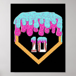 Poster Bysebyll Drip 10 Year Old Ice Cream 10e Anniversai