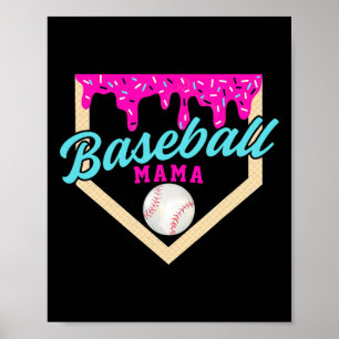 Poster Bysebyll Mama Home Plate Crème Glacée Drip Avec Sp