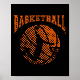 Poster Bysketbyll Joueur Dunk Sport Coach Jeu d'équipe Co