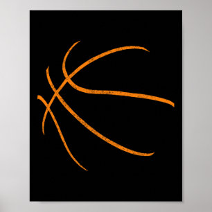 Poster Bysketbyll Silhouette Bbyll Joueur Coach Sports Pa