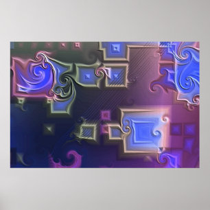 Poster C008 abstrait