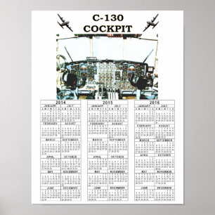 POSTER C-130 COCKPIT