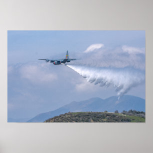 Poster C-130 Fires de combat