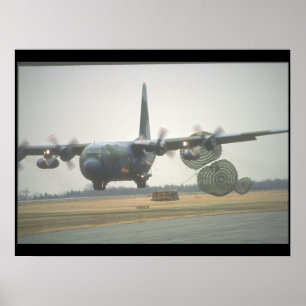 Poster C-130 Hercules LAPES cargo_Avion militaire