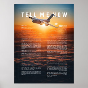 Poster C-17 avec Tell Me How ode to vol