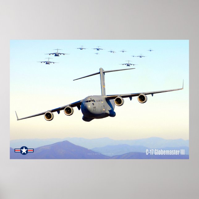 POSTER C-17 GLOBEMASTER III (Devant)