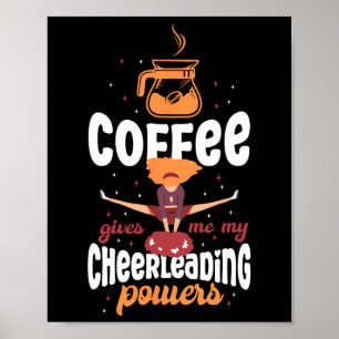 Poster C cheerleading café café me donne mon cheer
