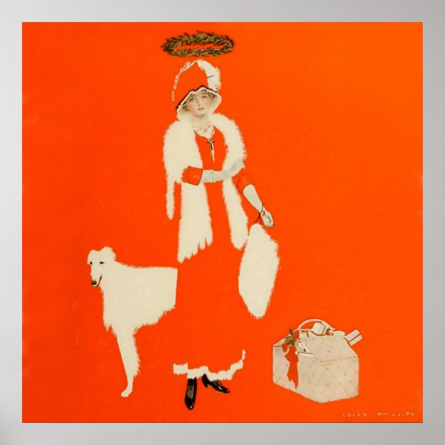 Poster C Coles Phillips "Saint actuel" Fadeaway Girl (Devant)