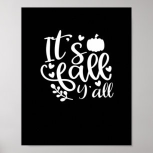 Poster C’est l’automne Y’all ! Graphique tendance