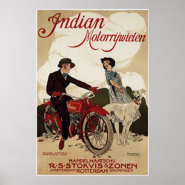 Poster c. MOTO PAYS-BAS 1915 (Devant)