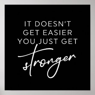 Poster Ça ne devient pas plus facile de se renforcer