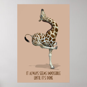 Poster Ça semble toujours impossible jusqu'à ce qu'il soi